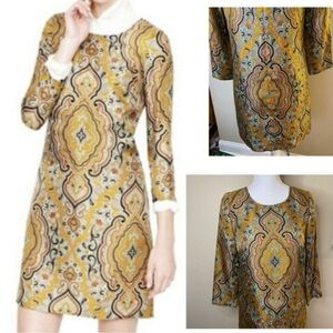 J. Crew Jules Silk Paisley Sheath Dress